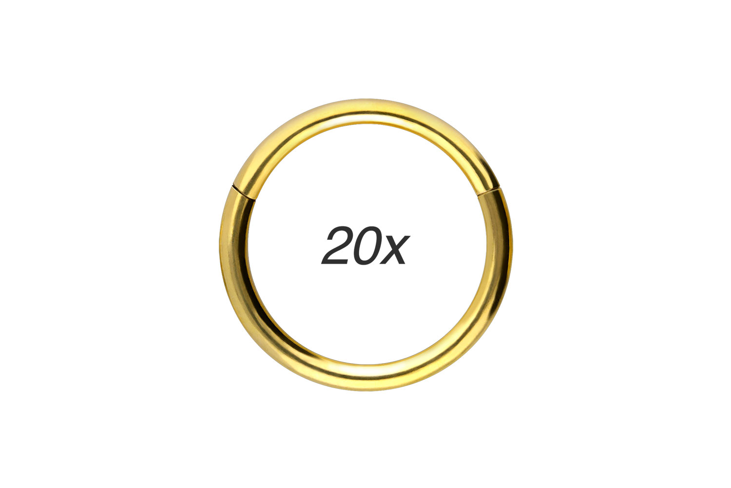 SET Chirurgenstahl Segmentring Clicker Piercing